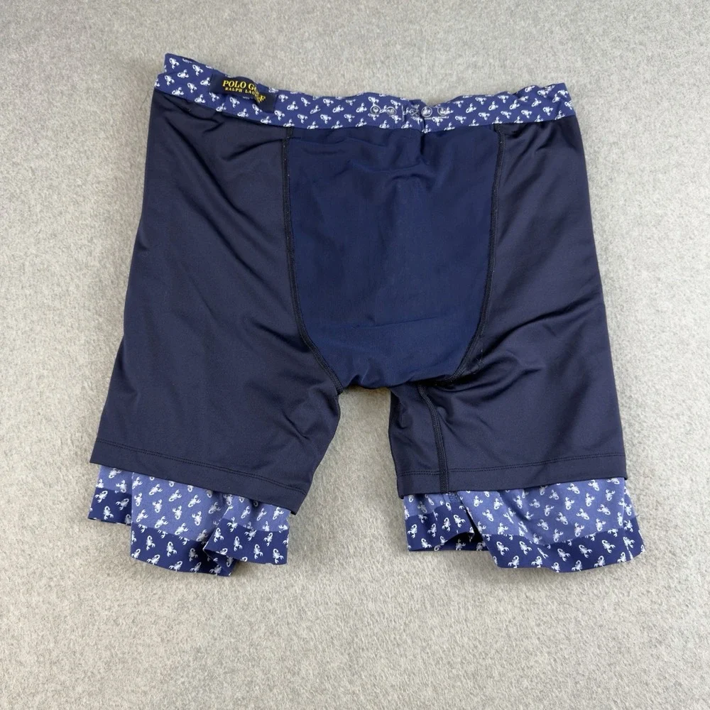 Polo Golf Ralph Lauren Scorpion Print Packable Stretch Golf Shorts Blue 34